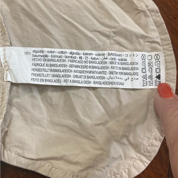 Zara Women’s Cotton, Oversized,‎ Button down Tunic Shirt, EUC size 11/12 - Picture 4 of 12